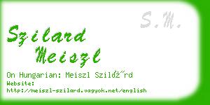 szilard meiszl business card